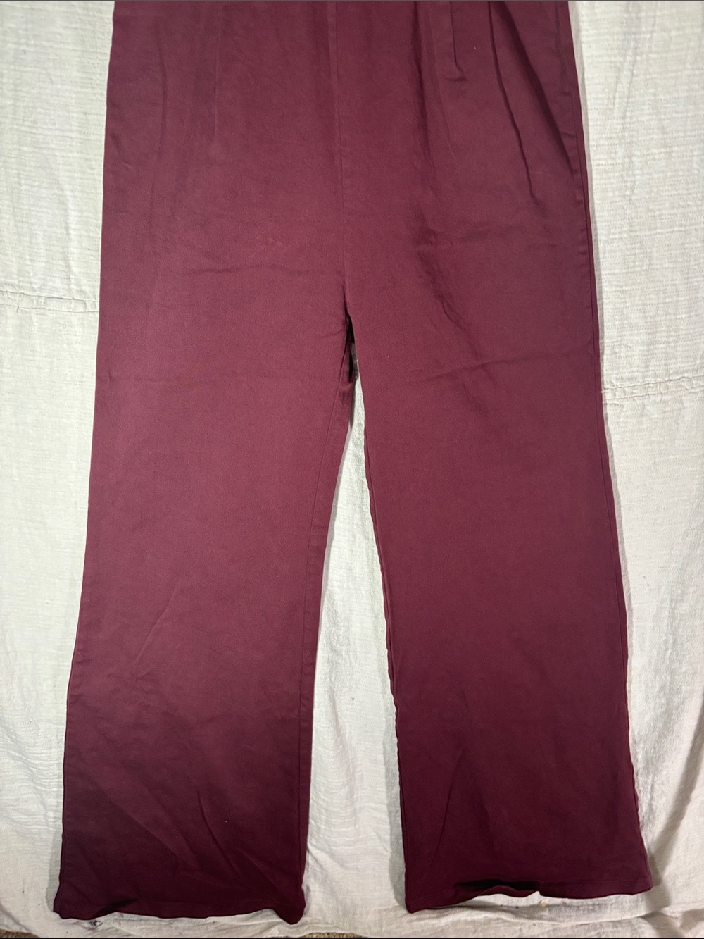 Flying Tomato Burgundy Wide Leg Sleeveless Jumpsuit Size XL - Picture 4 of 8